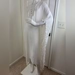 Walter Baker  Cover Up One Size White Acapulco Kaftan Maxi Dress Tassels #186 Photo 2