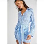 Free People  Blue Long Sleeve Dress Photo 1