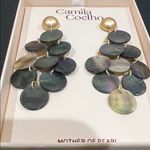 Camila Coelho  | Mother Of Pearl Drop Earrings Photo 4