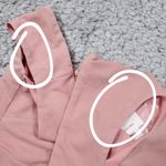 Birdy Grey READ  Shamin V-Neck Crepe Bridesmaid Dress Pink Rose Quartz Large Slit Photo 8