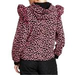 Sandy Liang  X Target Women's Floral print Ruffle Hooded Sweatshirt Photo 3