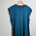 City Chic NWT ‎ Frill Shoulder Dress In Teal Size L (20) Photo 2