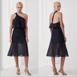 Keepsake The Label navy one shoulder organza dress Photo 1