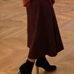 CELINE Old BAM BAM black suede leather ankle boots silver heel Sz 9.5 Brand New Photo 1