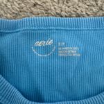 Aerie Blue Ribbed Tank Top Photo 1