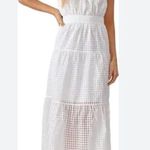 Adelyn Rae  Women’s XS White Checker Angel Check Seersucker Sleeveless Dress Chic Photo 8