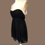 Mixit  brand adorable sheer black and nude top with underlay! Photo 4