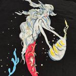 Tsumori Chisato Black and white mermaid graphic oversized drape t Photo 3