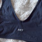 Set Active  navy Sportbody sports Bra with Wide Straps and Scoop Neck Photo 1