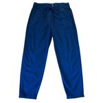 J.Crew Navy linen elastic waistband tapered pant 4 Blue Photo 1