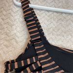 Xhilaration Strappy Bralette Bikini Set - Black Metallic Stripe Size Small, NWT Photo 4