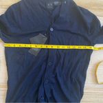 Armani Exchange  wool blend button up cardigan in navy blue Photo 6