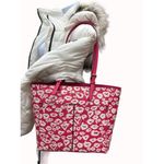 Michael Kors red women’s leather handbag purse clutch medium new SKU 4424 Photo 11