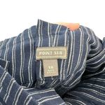 J.Crew J. Crew Point Sur Paperbag Pants In Navy Blue White Stripe Size 16 Photo 9