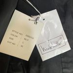 Vintage 90s Nicole Miller Silk Vest Australia Pattern Black Blue Red NEW Large Photo 12