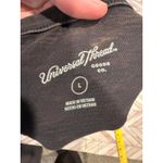 Universal Thread Women's Gray Ruffle Sleeve TShirt Dress Large Grunge Photo 6