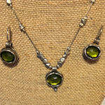Silpada  9.25 Sterling Elegant Silver and Green Jewelry Set Photo 0