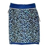 Spiegel  Modern Straight Blue Cheetah Print‎ Lined Pencil Skirt 10 Colorful Photo 9