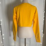 Gymshark  Fitness Cropped Sweatshirt Yellow Small Photo 7