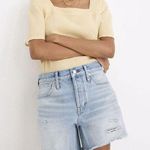 Madewell  Relaxed Mid Length Denim Shorts Women’s Size 24 Selton Wash High Rise Photo 0
