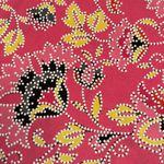 Ruby Rd . Women’s pink, yellow, white floral 3/4 sleeve top raised white dot Sz M Photo 2