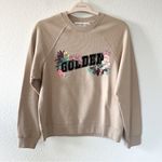 Golden Goose NWT Floral Graphic Sweatshirt in Tan / Beige Photo 1