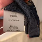 William B GUC  maxi slit navy floral skirt Photo 4