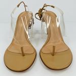 Gianvito Rossi Plexi PVC Leather Thong Heel Wraparound Sandals Size EU 36.5 Photo 2
