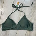 Tie Neck Bikini Small Olive Green Photo 1