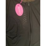 Avidlove NWT  Sheer Black Mesh‎ Zip Front Long Sleeve Bodysuit Medium Baddie Goth Photo 2