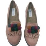 Engye Italia Blush Pink Suede Loafer With Pom Poms 10 Photo 1