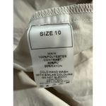 Maniere De Voir  Beige Shirt Dress Long Sleeve Button Front Chain Detail Size 10 Photo 5