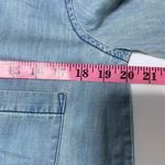 Sandrine Rose free people long‎ sleeve denim button down tunic/shirt/shacket Blue Photo 7