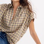 Madewell  Central Popover Shirt- Carlton Plaid XXS Cotton Autumn Thanksgiving Photo 1