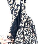 BANJANAN Anthropologie Boho Brown Black Floral Tie Waist MIDI Flowy Dress Size M Photo 7