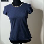 Goldie  Gold tipped ringer tee small navy Photo 3