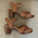Lucky Brand Worn 1 x!!  Leather Heeled Sandals Photo 0