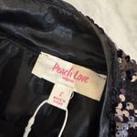 Peach Love California  Feelin' Witchy black sequin tiered mini skirt Photo 5