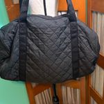 Vera Wang large Black Quilted Travel Bag with Colorful Heart Design Photo 6