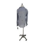 Michael Lauren Shirt Women’s L Blue Luciano Classic Button Up W/ Star Patches Photo 2