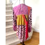 Blank London Anthropologie Miranda Pink Patchwork Polka Dot Shift Dress Size XS Photo 3