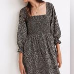 Madewell Lucie Smocked Milkmaid Ditsy Floral Cotton Dress XS Photo 1