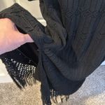 Lulu’s Chic Favorite Black Crochet Fringe Sweater Maxi Dress Photo 8