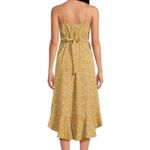 No Boundaries  Hi-Low Sundress Ditsy Floral Print Dress Gold Juniors XXL 19 Photo 1