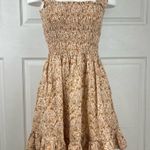 Madewell Lucie smocked tank linen-blend mini dress Photo 3