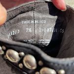 Liberty Black Western Fringe Studded Leather Boots size 7.5 Photo 6