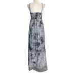 S Twelve Maxi Babydoll Dress M Boho Fairy Peasant Cottage Crochet Tiered Smocked Size M Photo 9