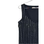 Susana Monaco Womens Dress Midi Back Side Zip Beaded Sleeveless V-Neck Medium Photo 1