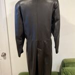 Bettini Rizzi Brown Soft Long Leather Minimalist Jacket Small Médium Photo 3