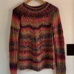 Anthropologie  Rainbow Chunky Knit Sweater Photo 0